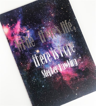 While Theres Life Tasarımlı Lak Defter