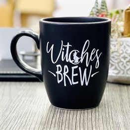 Witches Brew Black Printed Mug