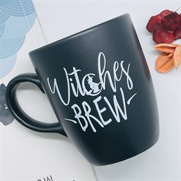 Witches Brew Black Printed Mug