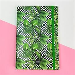 Yaprak Tasarımlı Lastikli Defter