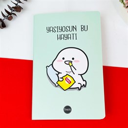 Yaşıyosun Bu Hayatı Tasarımlı Terzi Dikişli Defter