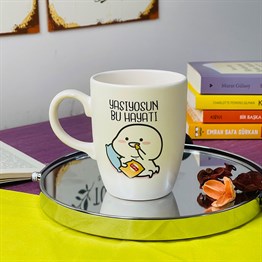 Yaşıyosun Bu Hayatı White Printed Mug