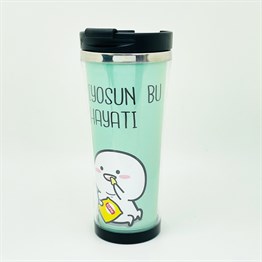 Yaşıyosun Bu Hayatı Tasarımlı 400 Ml Kağıt Termos