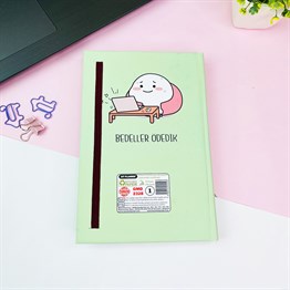 Yaşıyosun Bu Hayatı Tasarımlı Kalın Kitap Görünümlü Defter