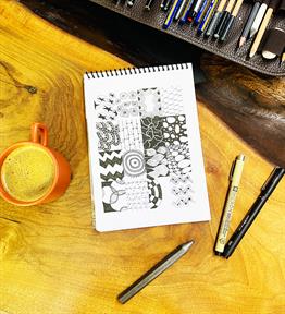 Yıldızlı Gece Tasarımlı A5 Sketch Book - Eskiz Defteri