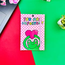 You Are Important Tasarımlı Lastikli Defter