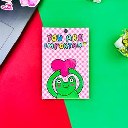 You Are Important Tasarımlı Lastikli Defter