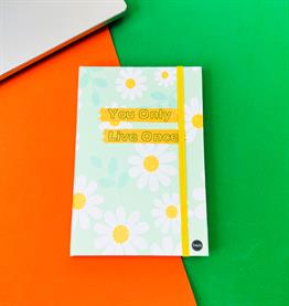 You Only Live Once Tasarımlı Lastikli Defter