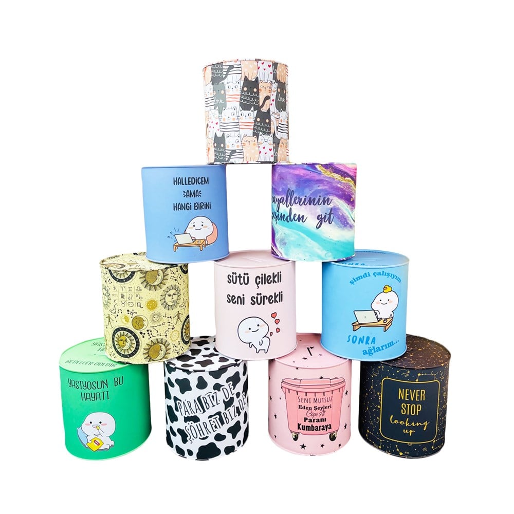 14x13 Cm Teneke Kumbara