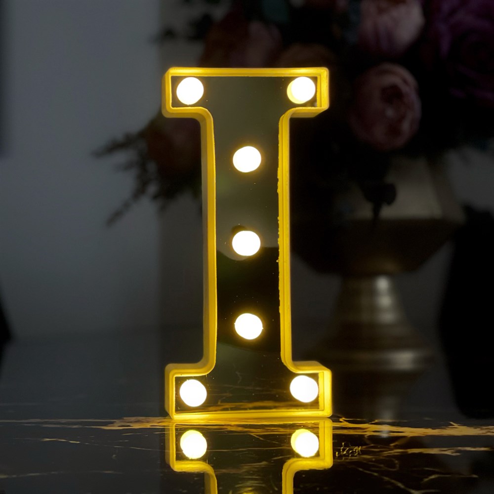 3D Işıklı Led Harf Dekoratif Aydınlatma Büyük Boy I