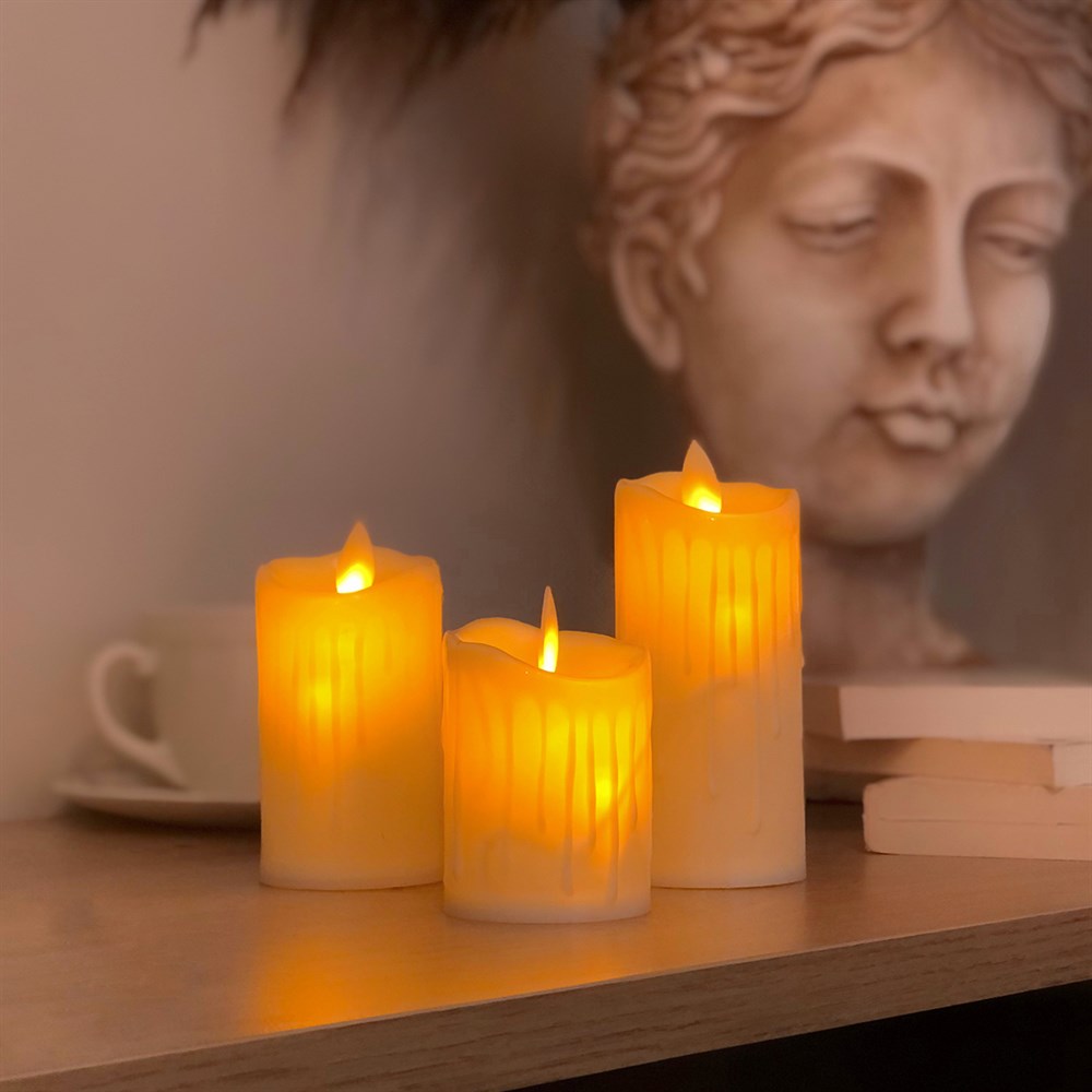 3 Pcs of Led Candles Set