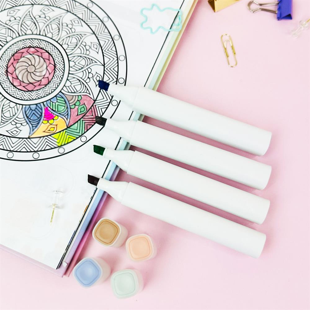 4'lü Morandi Tarzı Soft Keçeli Kalem