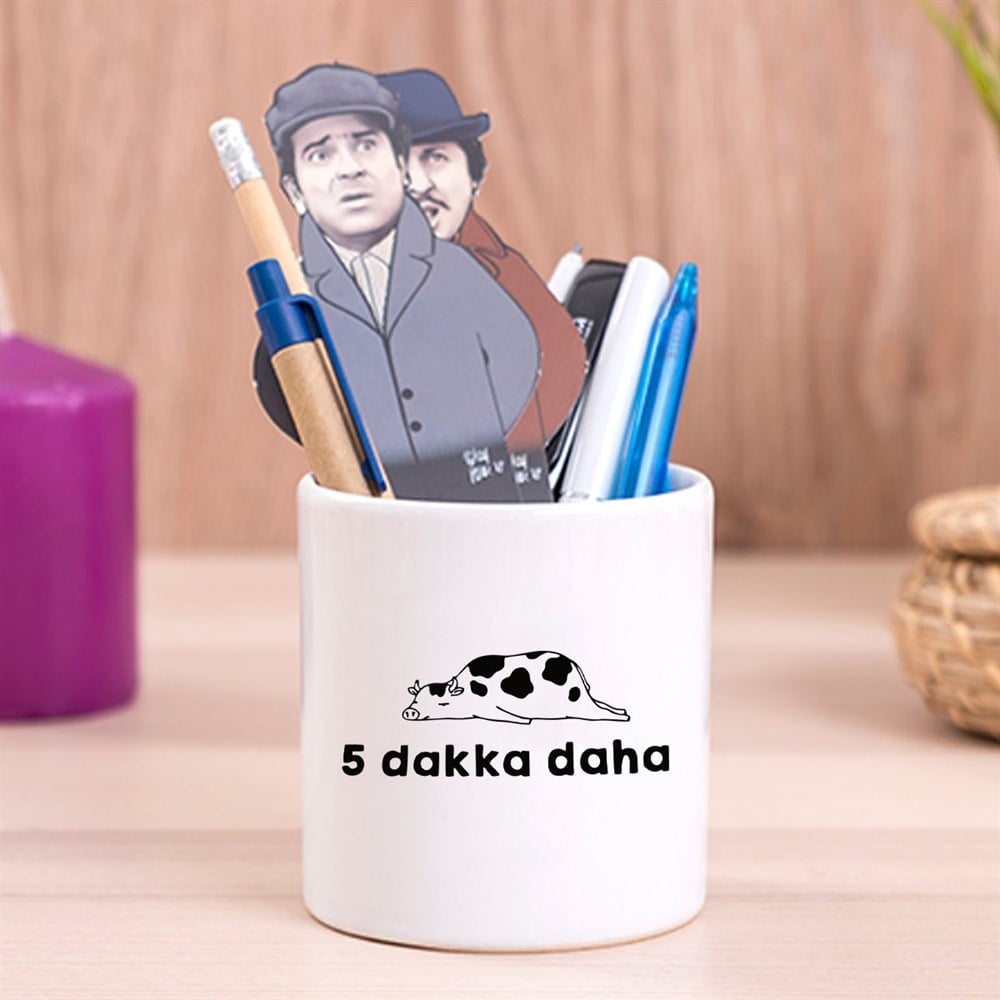 5 Dakka Daha Tasarımlı Seramik Kalemlik