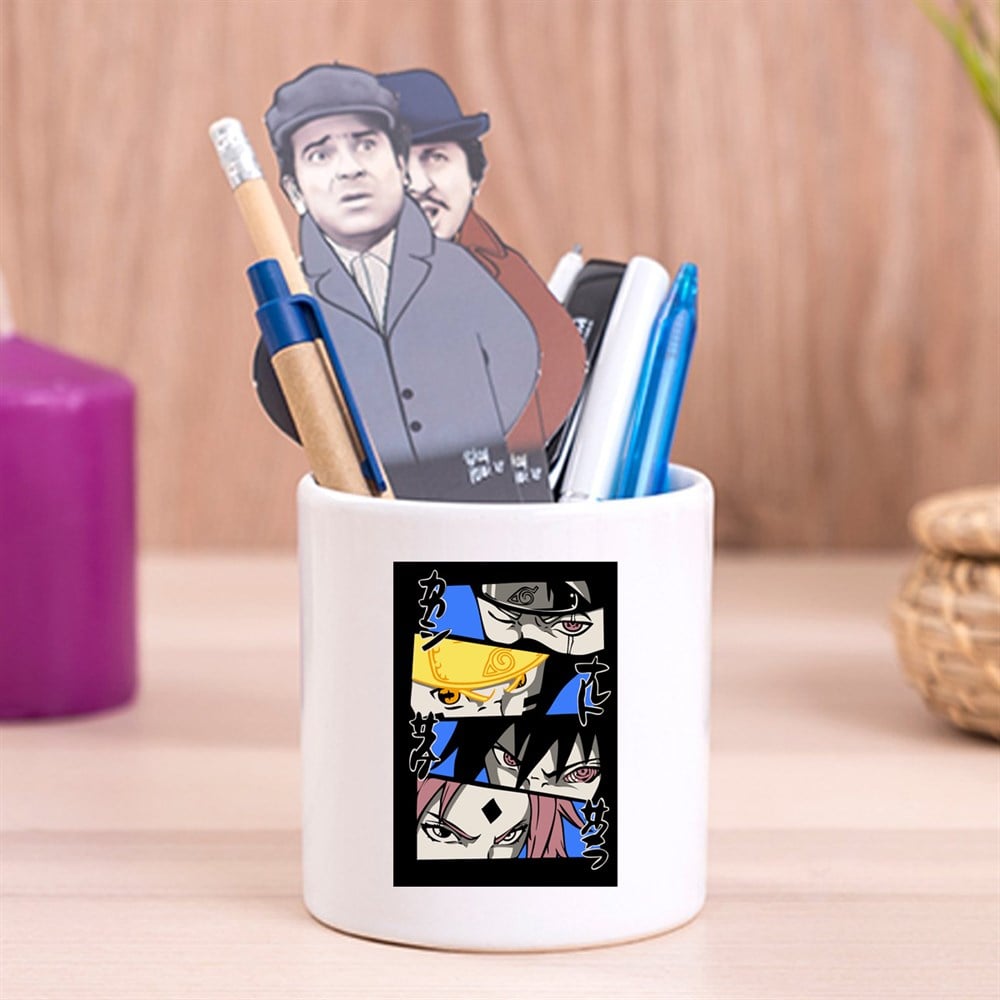 Akatsuki Naruto Tasarımlı Seramik Kalemlik