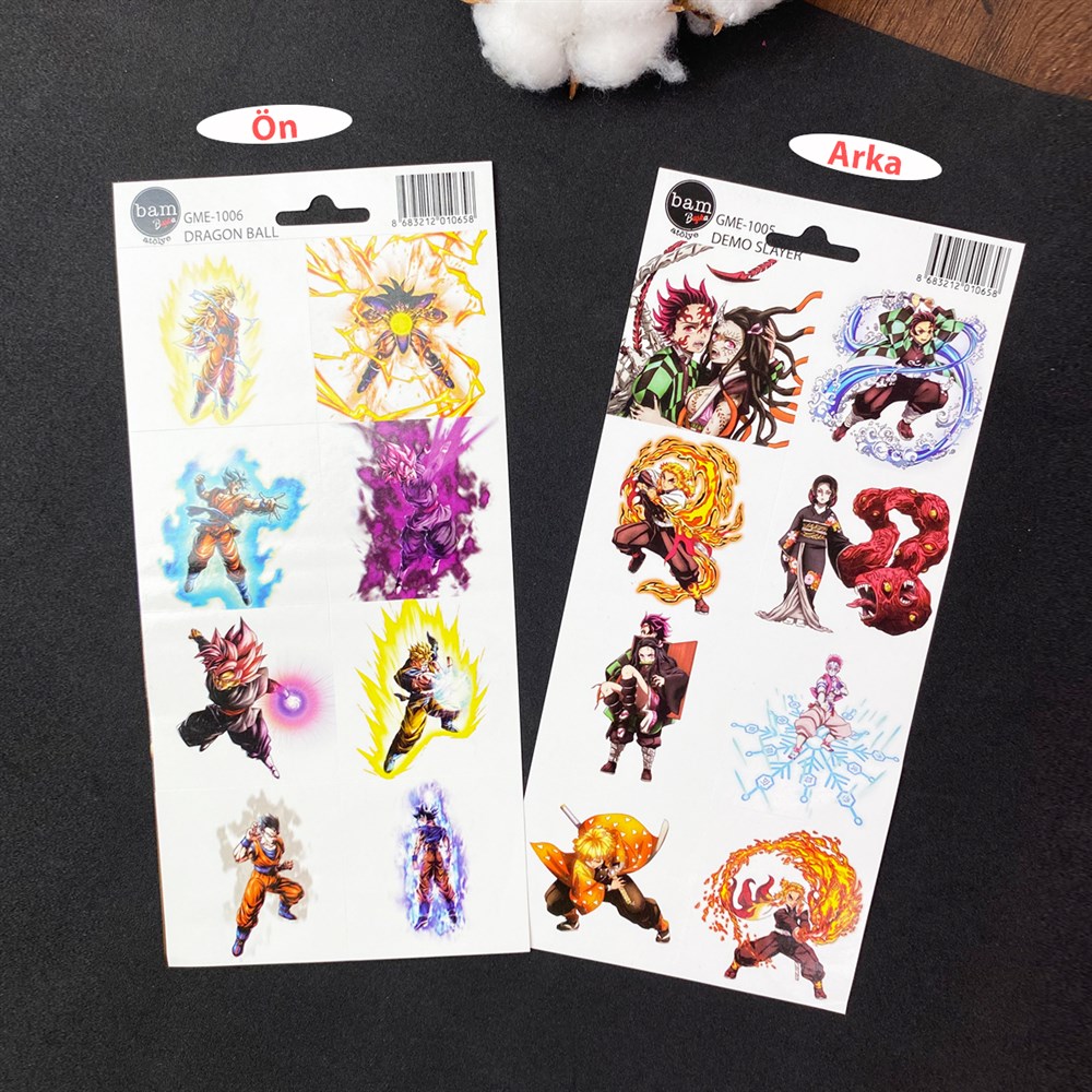 Anime Tasarımlı Sticker