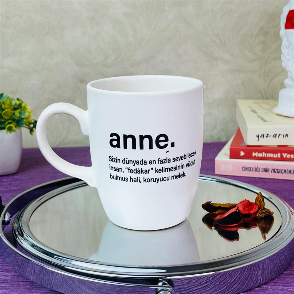 Anne Tasarımlı Beyaz Kupa Toptan