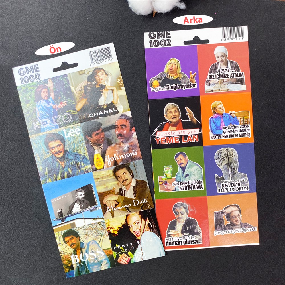 Arabesk Tasarımlı Sticker