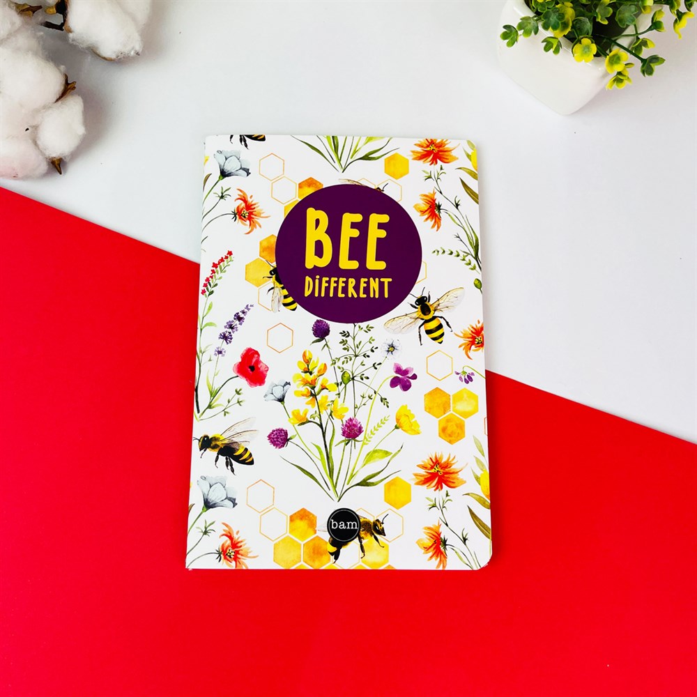 Arı Motto Tasarımlı Terzi Dikişli Defter