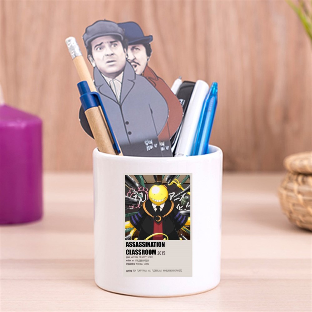 Assassination Classroom Tasarımlı Seramik Kalemlik