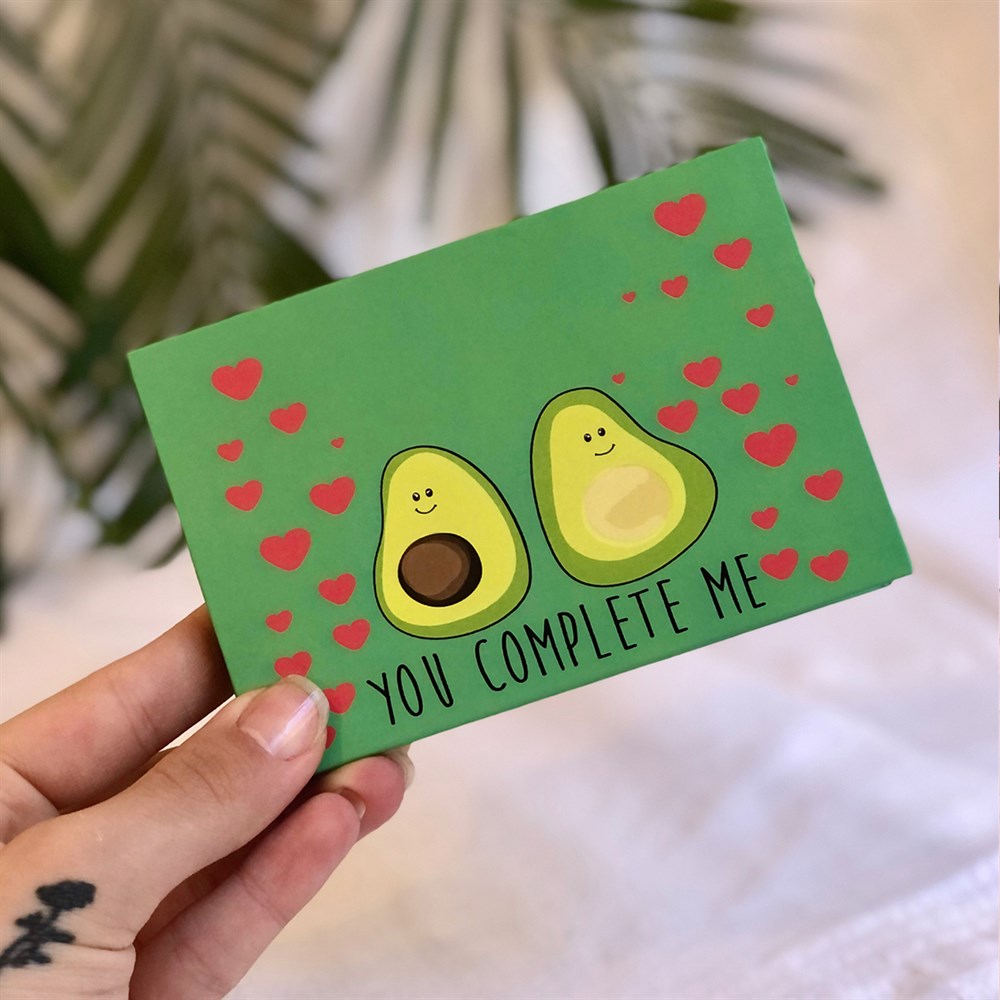 Avocado You Complete Me Mini Photo Album w/Stickers