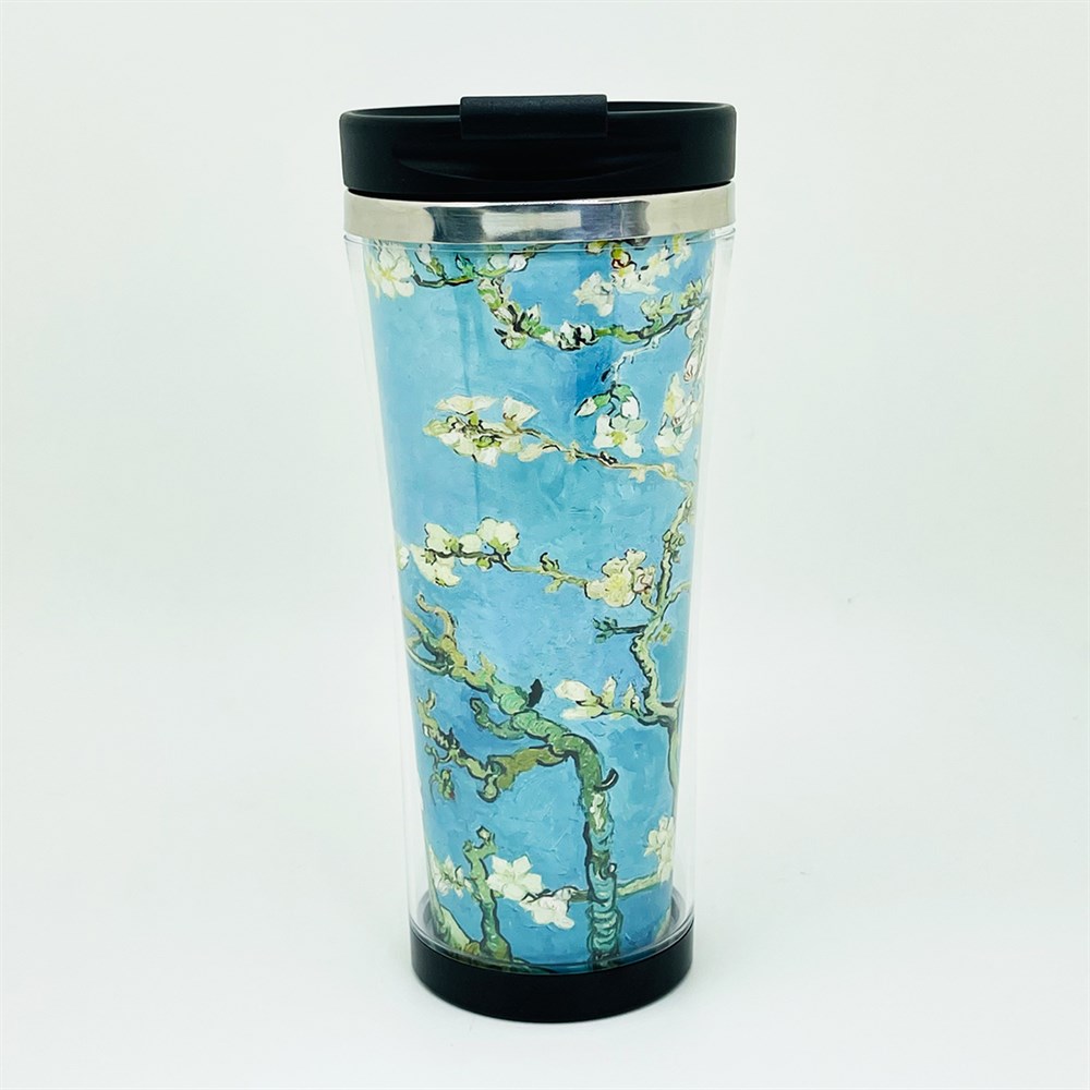 Badem Çiçeği Tasarımlı 400 Ml Kağıt Termos