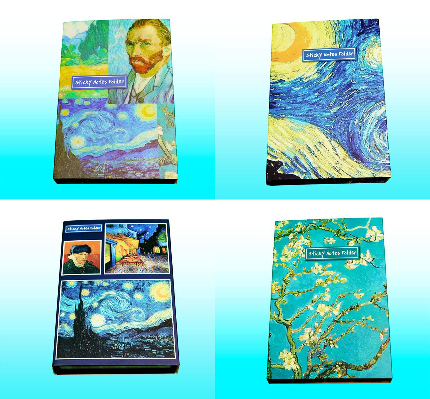 Bam 2115 Van Gogh Tasarımlı Post-it Not Defteri x10