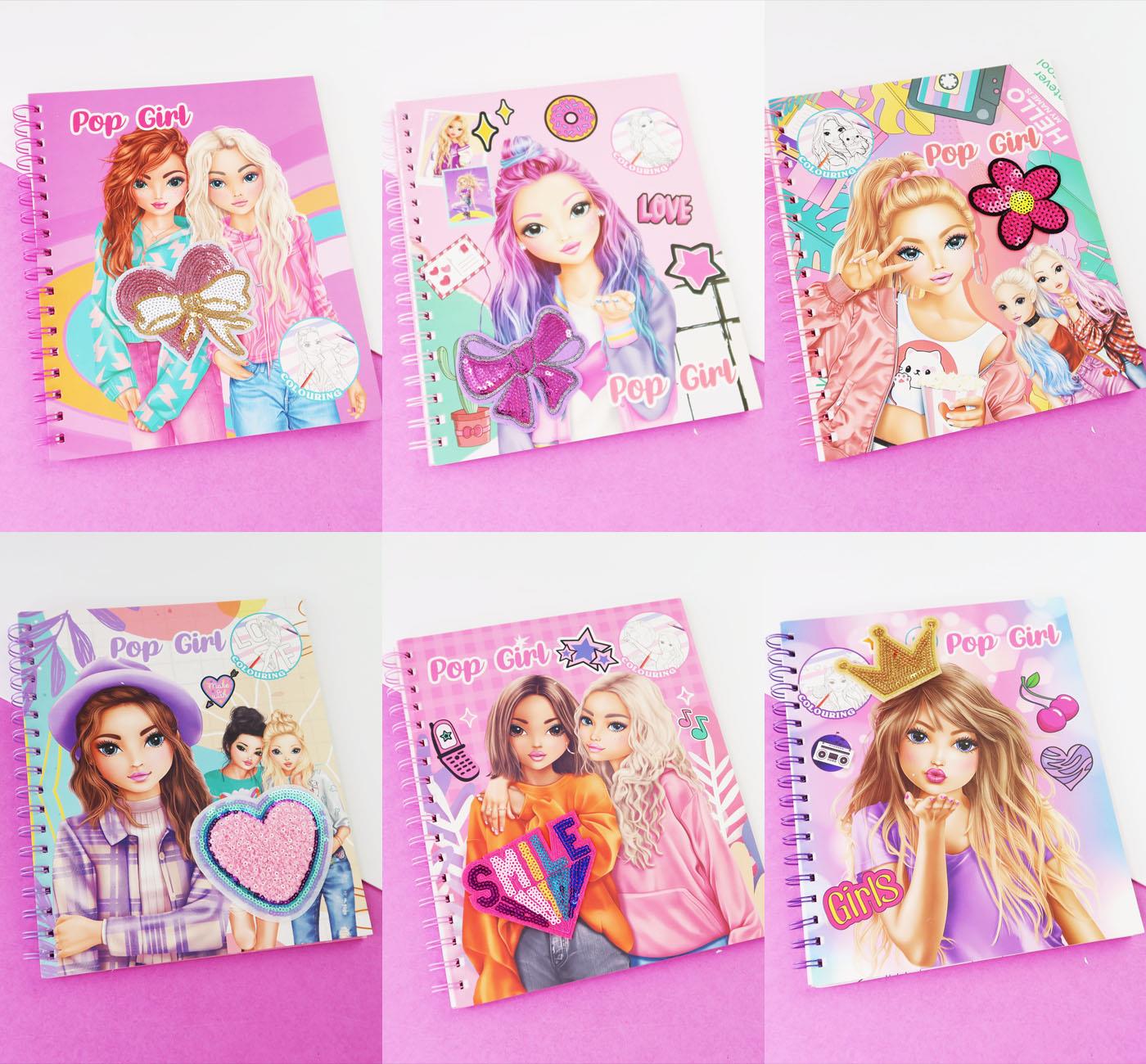 Bam 2165 Pop Girl Spiralli Boyama Kitabı x6