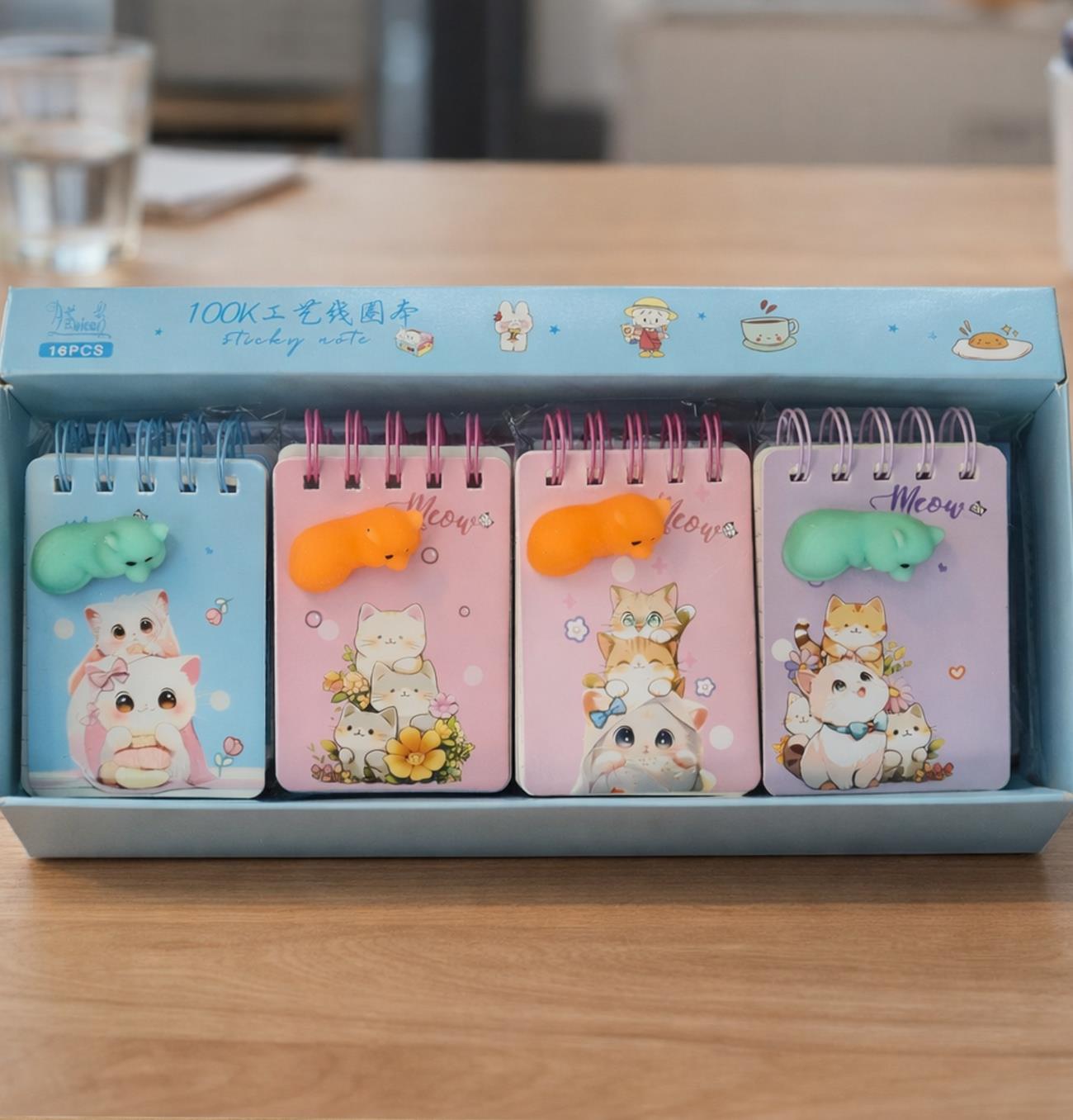 BAM 2201 Çizgili 80 Yaprak Moj Moj Kapaklı Defter 7,5X10,5 cm X16