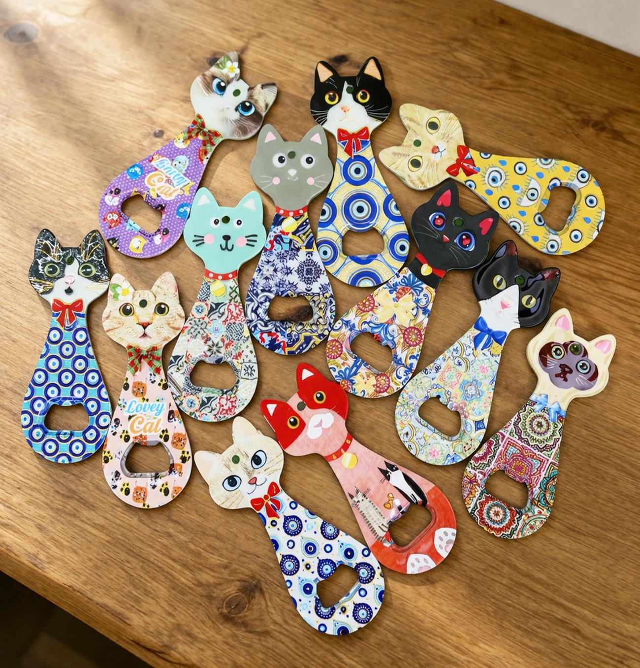 BAM 2320 Kedi Tasarımlı Açacak x12