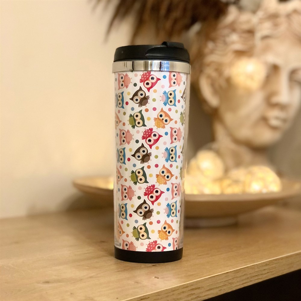 Baykuş Tasarımlı 400 Ml Mug Bardak