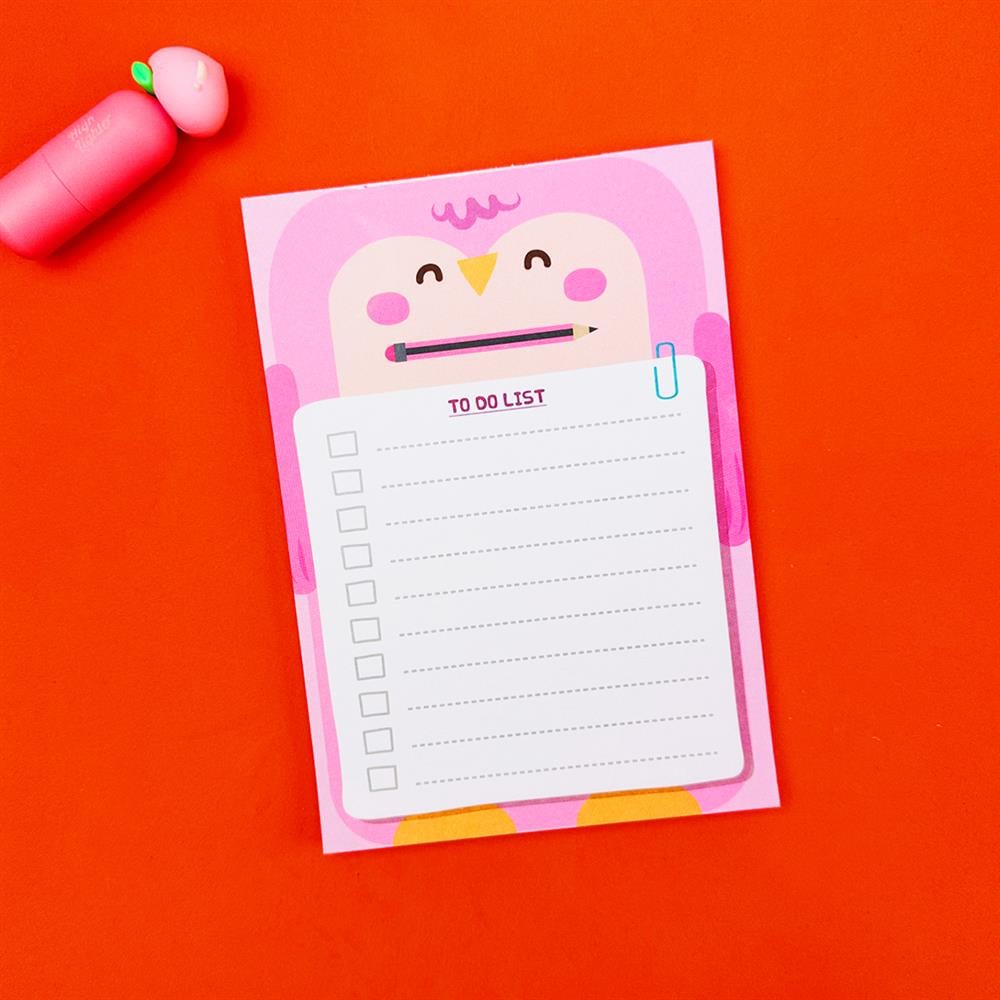 Baykuş Tasarımlı To Do List Yapılacak Listesi