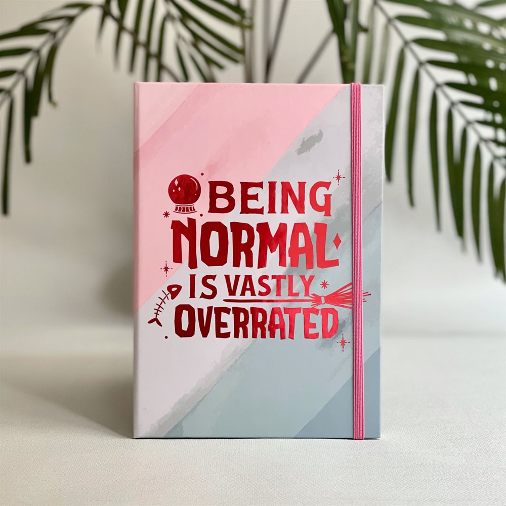 Being Normal Tasarımlı Lastikli Defter