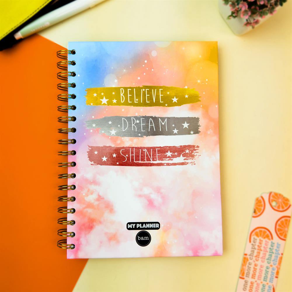 Believe Dream Shine Tasarımlı Konuşan Ajanda