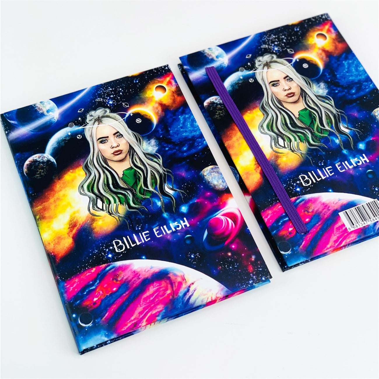 Billie Eilis Tasarımlı Lastikli Defter
