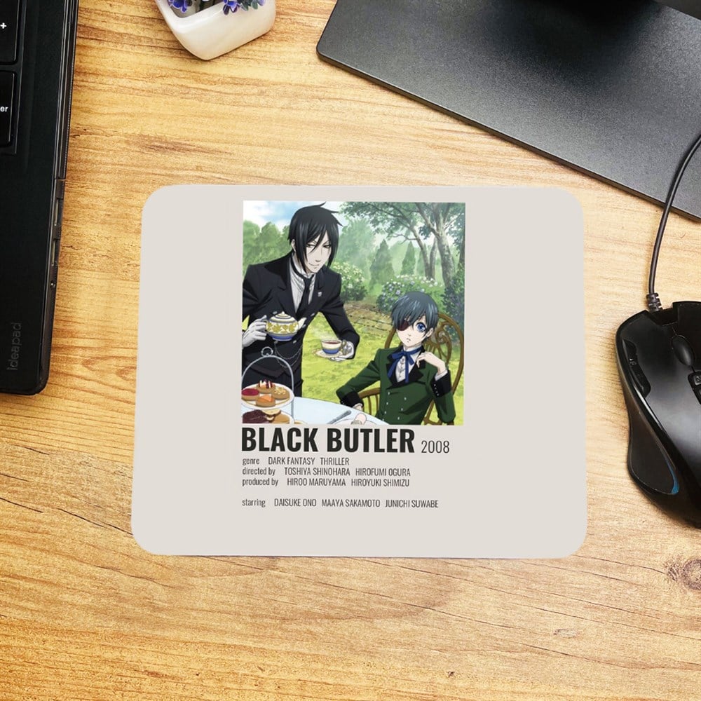 Black Butler Tasarımlı Mouse Pad