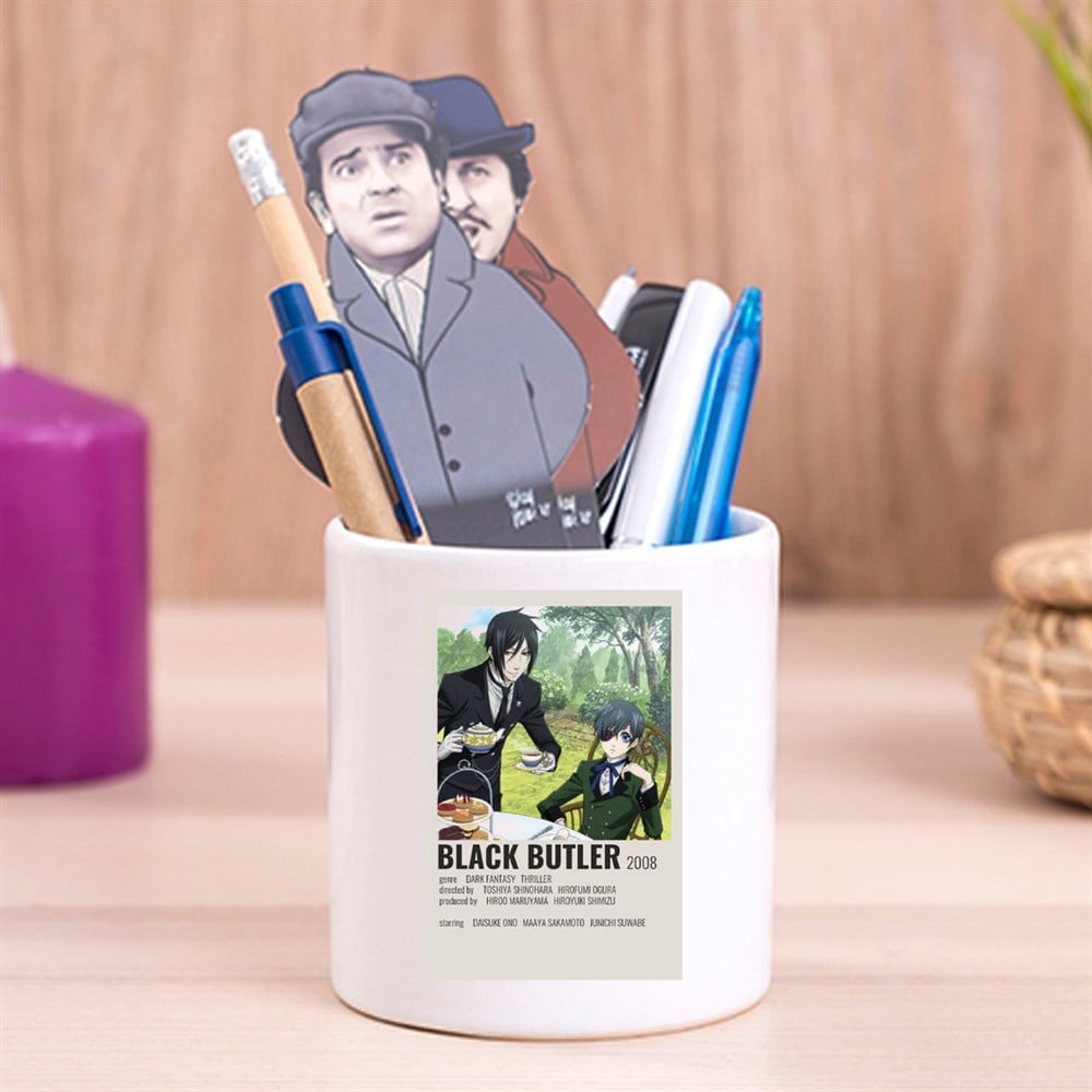 Black Butler Tasarımlı Seramik Kalemlik
