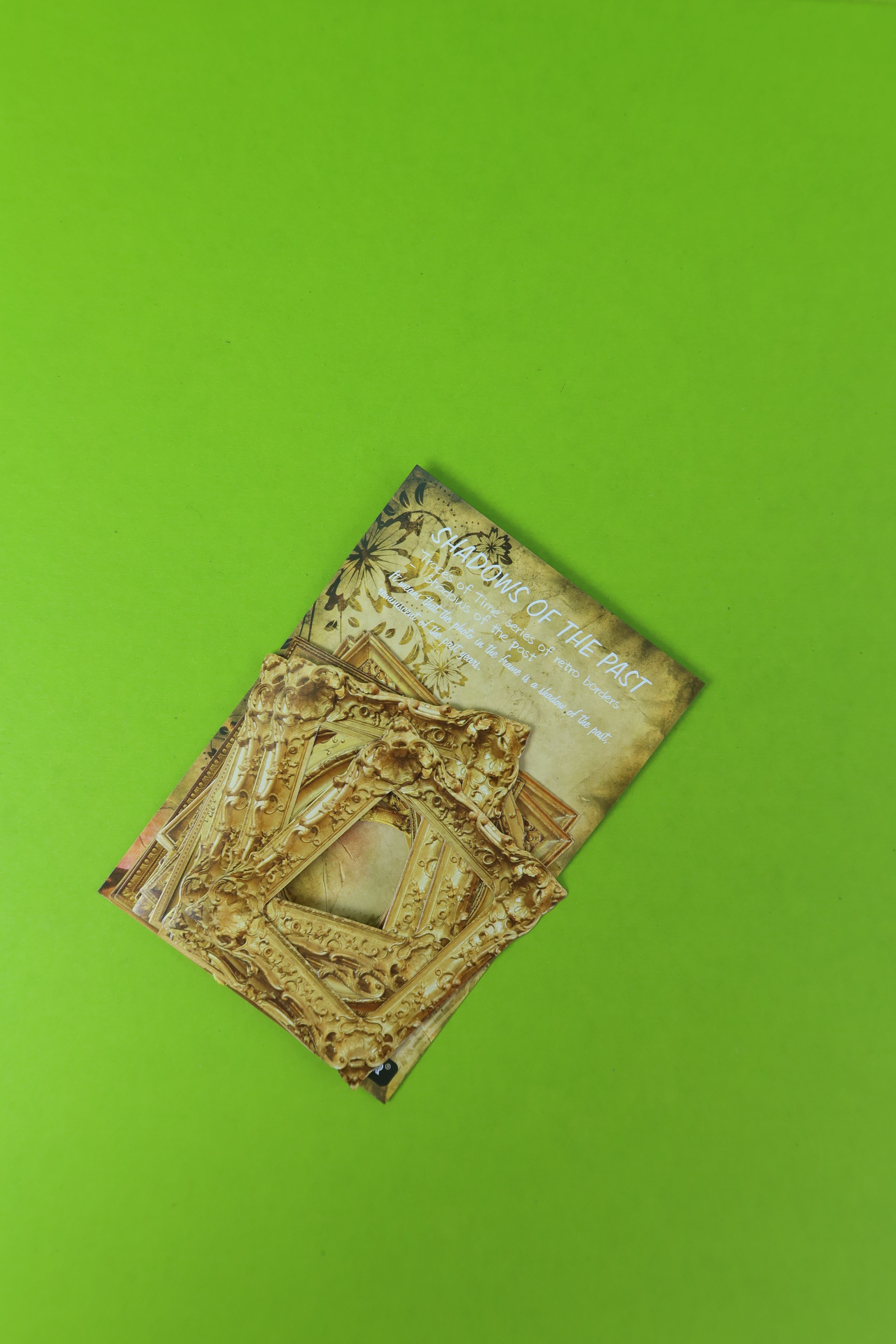 BM-2594 Nostaljik Çerçeve Scrapbook Süsleme Kağıt Seti 30 Adet x 12