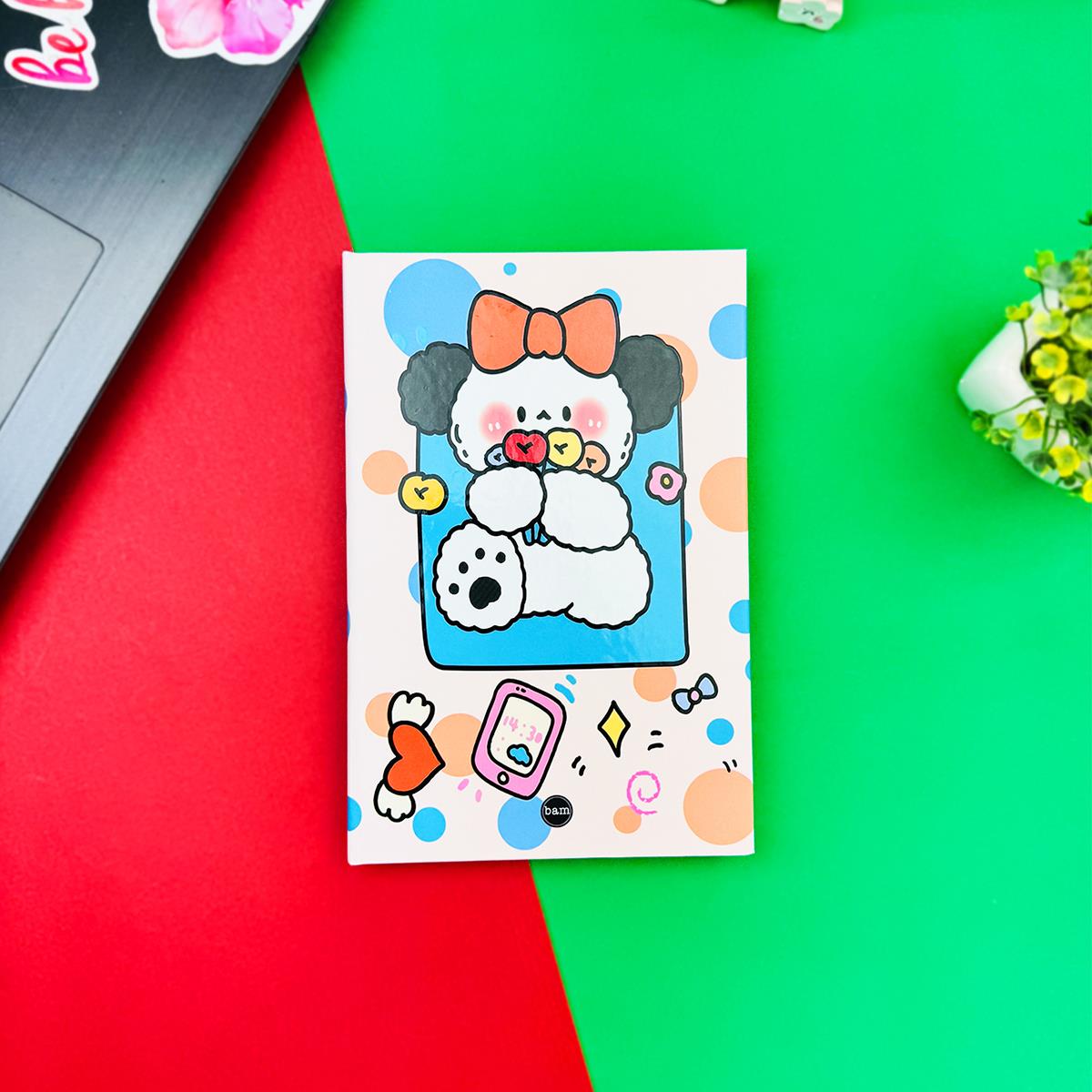 Bow Rabbit Tasarımlı Lastikli Defter