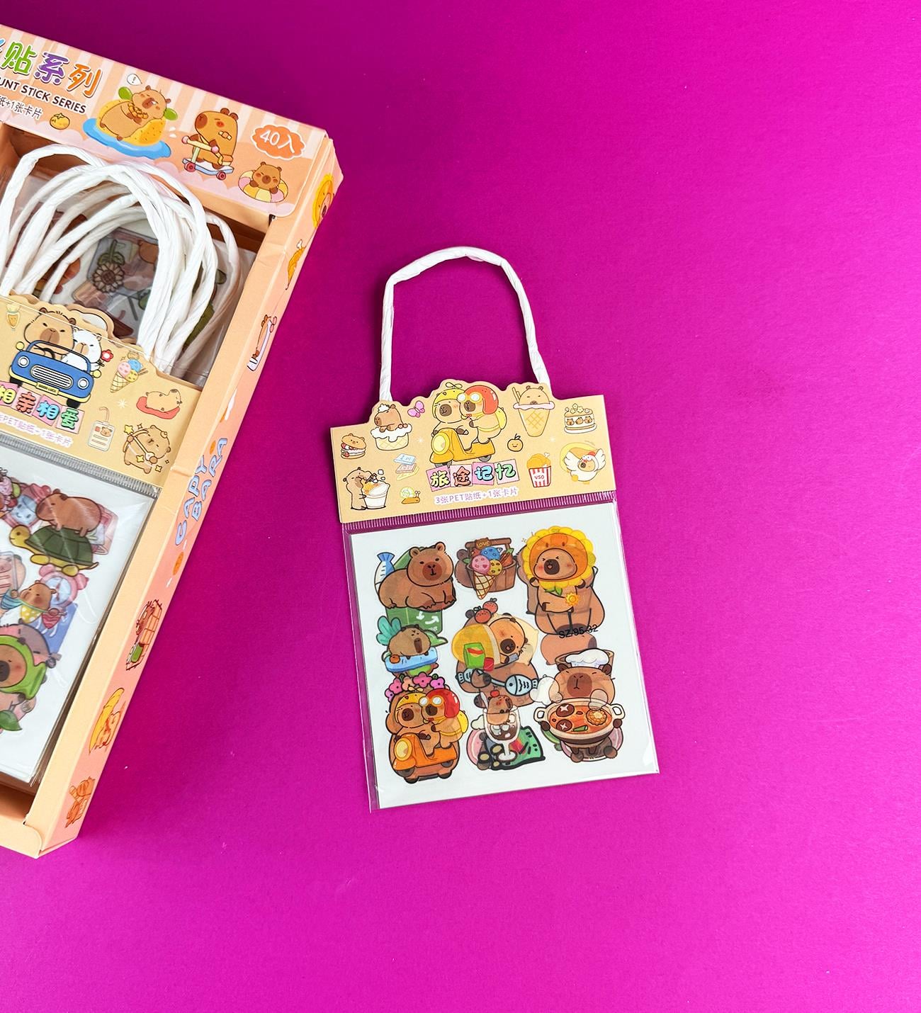 Capybara Sticker 3 Adet Sticker X40