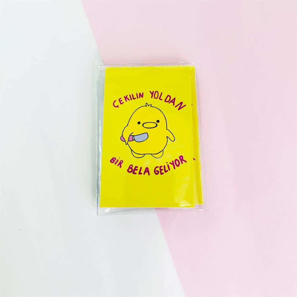 Çekilin Yoldan PP Mini Çanta Defter