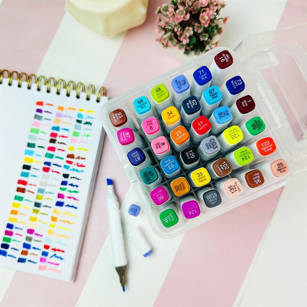 Colorful Çift Taraflı 36'lı Marker Kalem Set