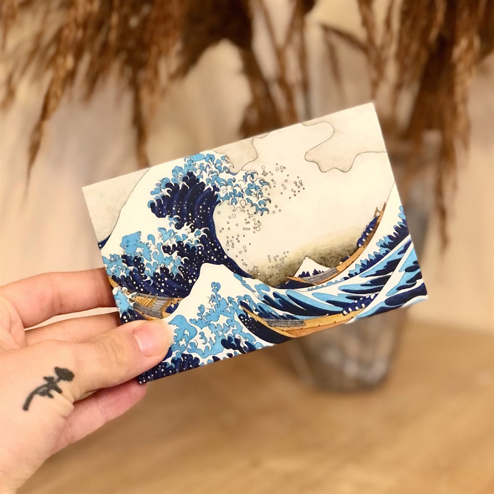 Wave Mini Photo Album w/Stickers