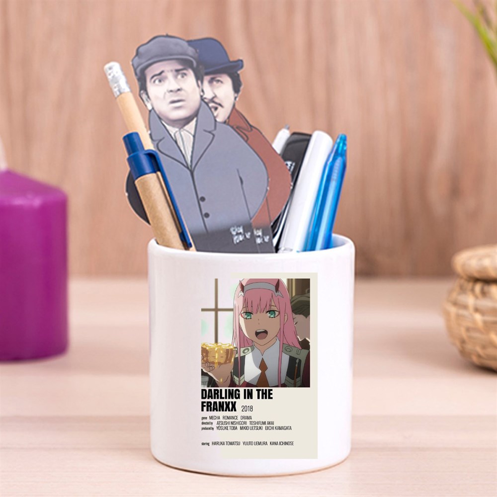 Darling İn The Franxx Tasarımlı Seramik Kalemlik