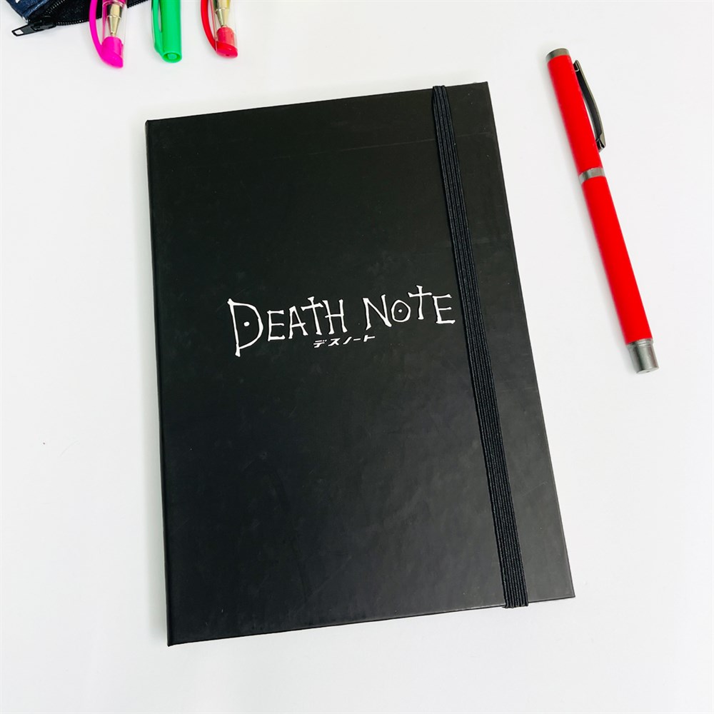 Death Note Tasarımlı Lastikli Defter
