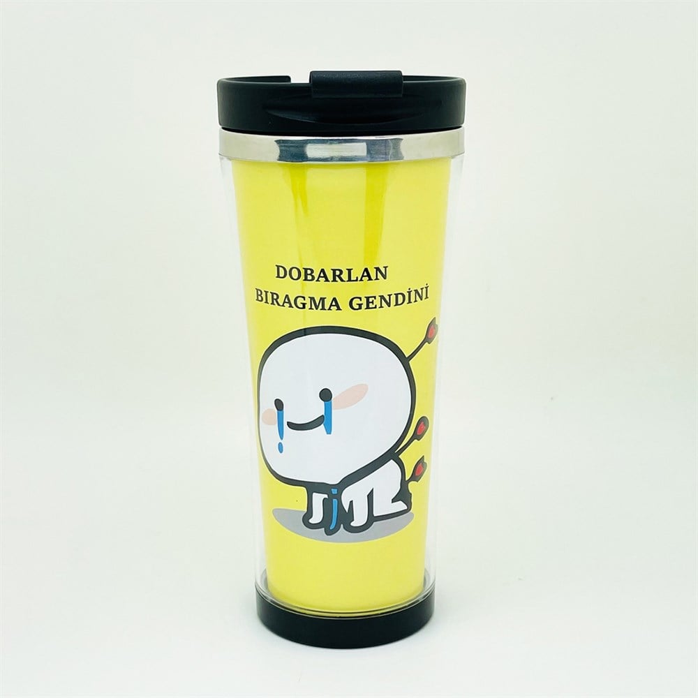 Dobarlan Bıragma Gendini Tasarımlı 400 Ml Kağıt Termos