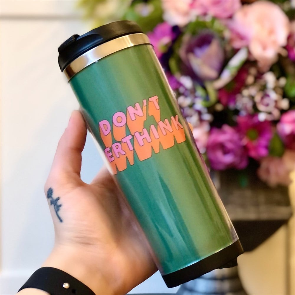 Don't Overthınk It Tasarımlı 400 Ml Mug Bardak