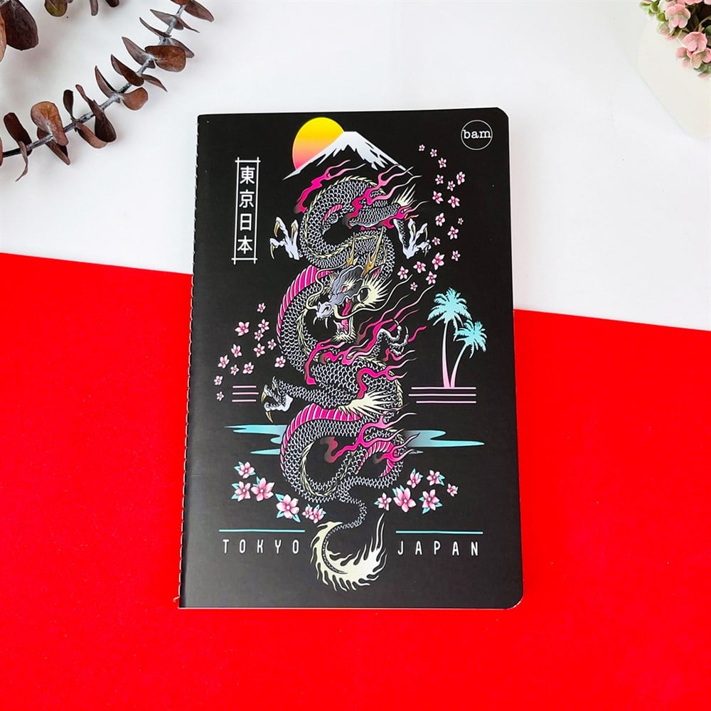 Dragon Tokyo Japan Tasarımlı Lak Defter