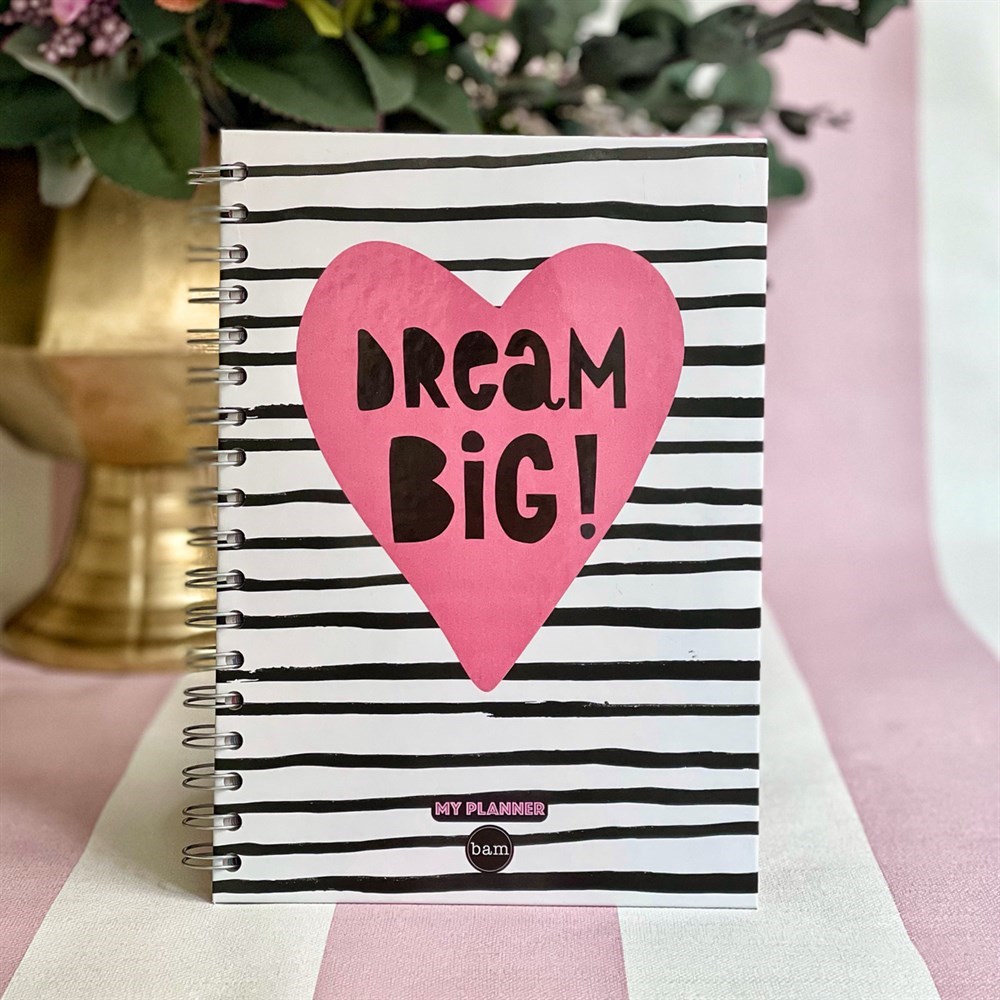 Dream Big Tasarımlı Spiralli Defter