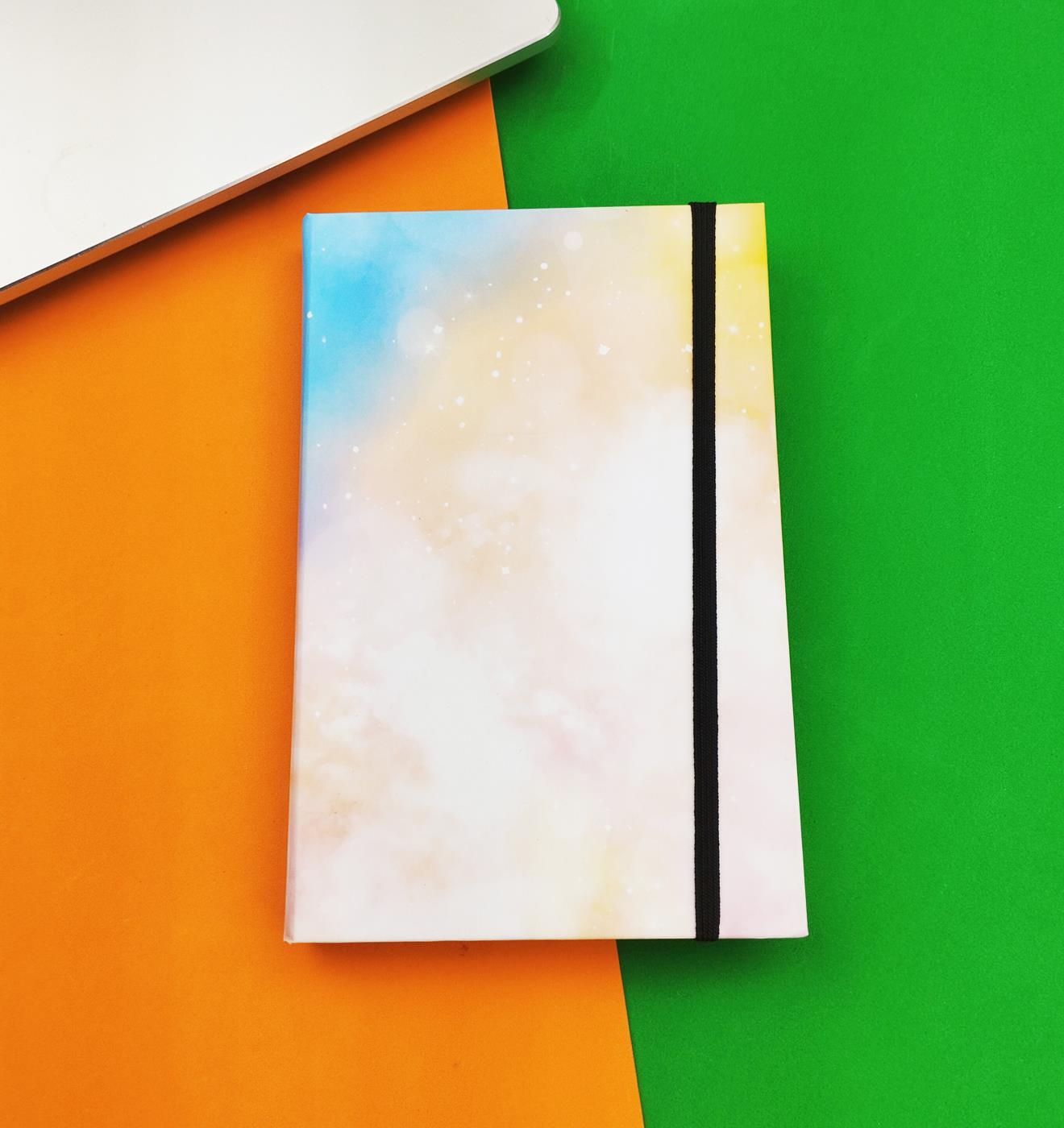 Dream Colors Tasarımlı Kalın Kitap Görünümlü Defter