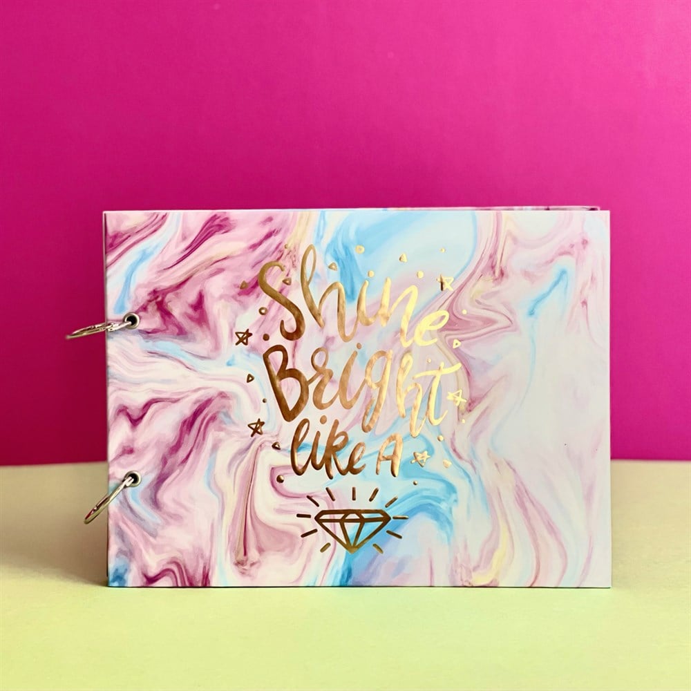 Shine Bright Like A Photo Album w/Stickers